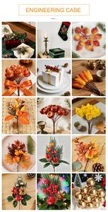 Decoración Navideña para <span class=keywords><strong>el</strong></span> Alféizar de la Ventana, <span class=keywords><strong>Granada</strong></span> Artificial Escarchada con Efecto de Hielo Realista - Product Image 6