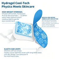 Masque oculaire rafraîchissant instantané en coton pour hydrater et soulager la fatigue oculaire des utilisateurs d'écrans, utilisation nocturne, élastique personnalisé