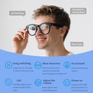 Lunettes Intelligentes V03 AI avec <span class=keywords><strong>ChatGPT</strong></span>, Caméra 8MP, Enregistrement Vidéo, Appels Bluetooth, Activation Vocale, Lecture Musicale, Lunettes de Soleil avec Fonction Musique - Product Image 2