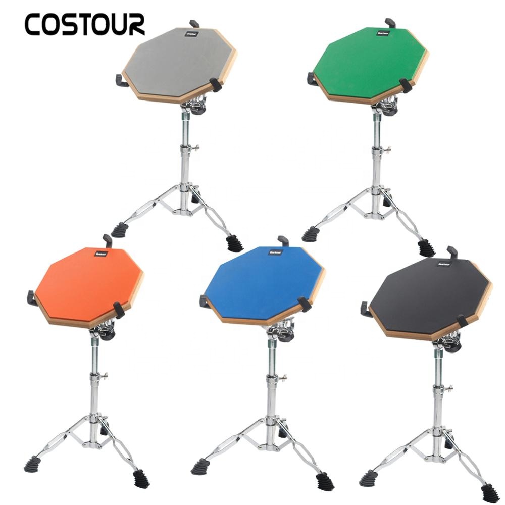 12 дюймов барабан для подушки с регулируемым малый барабан стенд профессиональная резиновая немой барабан практика комплект