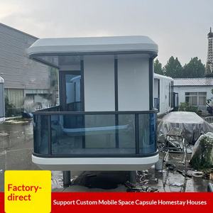 Cápsula Espacial Panorámica Móvil con Techo de Cristal Transparente Unidireccional para Habitación, Casa de Huéspedes, Hotel, Campamento y Jardín - Product Image 1