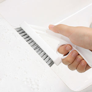 Cepillo de limpieza de grietas Cepillo de esquina de pared Cepillo de grieta triangular Cepillo de piso de baño Cepillo de inodoro con cerdas rígidas - Product Image 6
