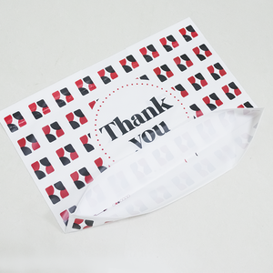 Commercio all'ingrosso al dettaglio personalizzato stampato Logo in plastica resistente poli Carrier fustello cibo sacchetti regalo con manici flessibili - Product Image 5