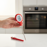 Thermomètre alimentaire numérique et contrôleur de température pour barbecue, personnalisable OEM/ODM, avec écran LCD USB, indice de protection IP64, précision 0,1°C