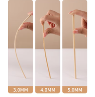 KingSeal Lot de 50 brochettes de maïs en bois de bambou renouvelable 8.75 pouces X 5 mm de diamètre pour la vente au détail de sécurité émoussée (250 outils de barbecue)