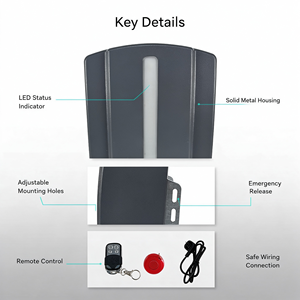 <span class=keywords><strong>Motor</strong></span> Automático <span class=keywords><strong>para</strong></span> <span class=keywords><strong>Puerta</strong></span> de <span class=keywords><strong>Garaje</strong></span> Serie PD, Peso Máximo de <span class=keywords><strong>Puerta</strong></span> 80-130 kg, Accionamiento por Cadena, Transmisor de 433.92MHz - Product Image 5