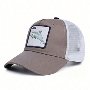 Gorra de béisbol con parche de animal y logotipo personalizado al por mayor de fábrica, gorra trucker de malla con diseño de animal para hombre - Product Image 5
