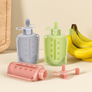 Bolsa Reutilizable para Alimentos para Bebés BHD, Libre de BPA, a Prueba de Fugas, Bolsa de Silicona para Almacenamiento de Leche Materna de 160 ml, para Bebés - Product Image 3