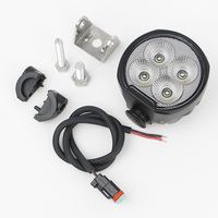 ECE R10 IP68 3 pouces 40W 360 degrés rotatif rond led lampe de travail camion remorque tracteur exploitation minière forêt lumière