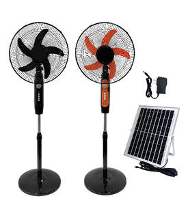 Ventilador de Pie Recargable con Panel Solar de 16 Pulgadas, Altura Ajustable, 15W, 6x2500mA, Clase de Eficiencia Energética, 3 Niveles de Velocidad, USB 5V - Product Image 6