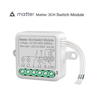 Module de relais Wi-Fi intelligent Matter 1 2 3 4 voies, mini interrupteur sans fil DIY avec commande vocale et programmation de minuterie
