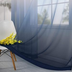 Rideaux occultants modernes en polyester imitation lin bleu marine JA pour <span class=keywords><strong>chambre</strong></span> d'enfant et hôpitaux, avec œillets pour fenêtre - Product Image 5