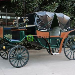 Chariot touristique romantique électrique/tiré par des chevaux accessoires de décoration de mariage ornés pour la <span class=keywords><strong>destination</strong></span> de lune de miel de mariage - Product Image 6