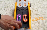 Diecast mainan mobil, Super besar lipat plastik penyimpanan Bus 6 Mini Aloi mobil kaya aksesoris hadiah SEMPURNA UNTUK