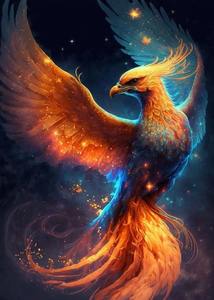 Fantasia retrò stile dorato leggende Phoenix uccello arte animale Poster tela pittura stampe murali immagine per soggiorno decorazioni per la casa - Product Image 6