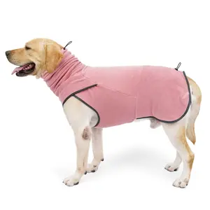 Pakaian Anjing Besar Musim Semi Musim Dingin Kemeja Turtleneck Cambuk Hound Peregangan Poliester Rompi Pet Pullover Mantel untuk Anjing Kecil Sedang Besar