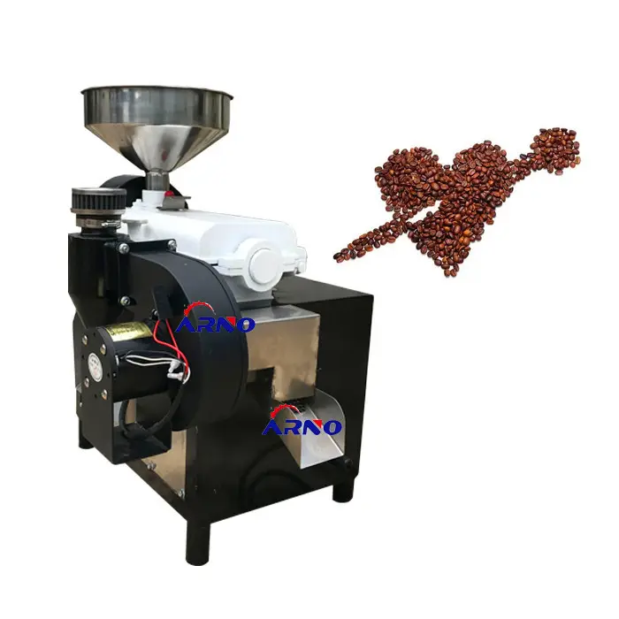 Sıcak satış kuru kahve fasulye ayıklayıcı shelling makinesi kahve çekirdeği huller hulling makinesi satılık