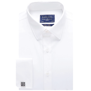 Chemises de bureau haut de gamme pour hommes 100 % coton à manches longues style français, prêtes à repasser, pour tenues professionnelles, en coton blanc, à porter sous les costumes, coupe ajustée OEM - Product Image 3