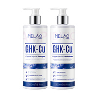 Shampooing 2-en-1 GHK-Cu Peptide de Cuivre pour la Croissance Capillaire, Kératine Hydrolysée, Renforce les Racines, Cheveux Plus Volumineux, Shampooing à la Kératine pour Hommes
