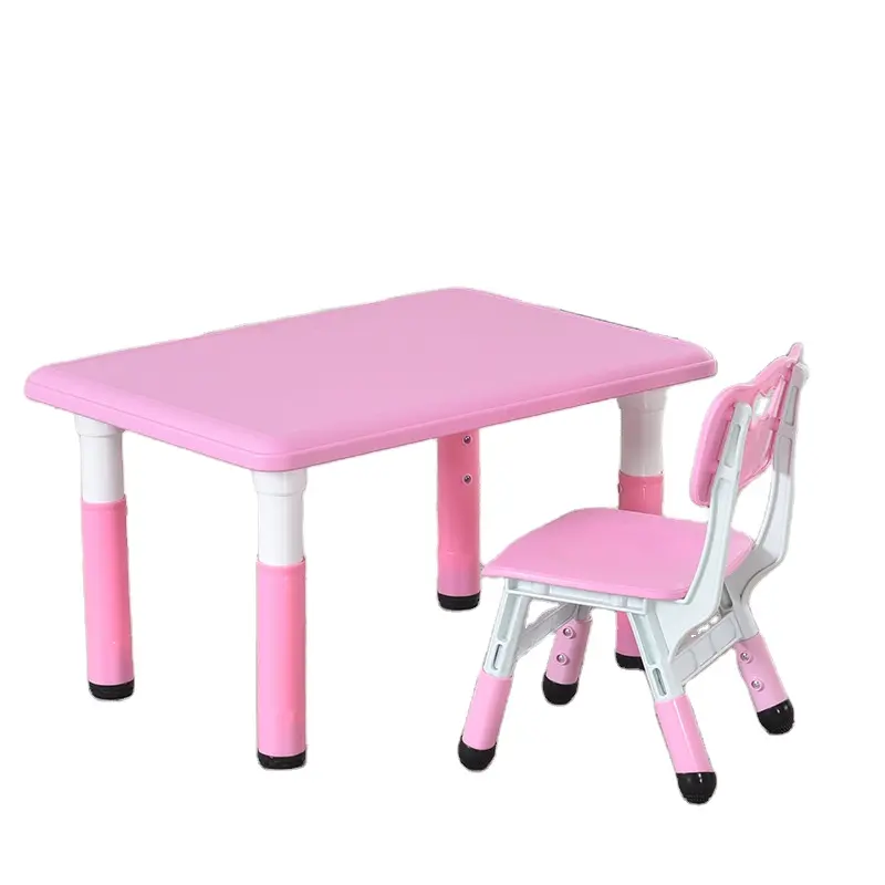 Ensemble de table et chaises pour enfants apprenant à manger et à peindre table de jeu en plastique pour bébé