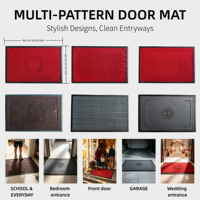 Tapis en fibre de polyester avec support en PVC pour hall d'hôtel, bureau, entrée commerciale, tapis de porte