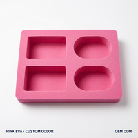 Insert en mousse EPE/EVA écologique sur mesure pour boîte de rangement de cartes de collection, plateau de présentation découpé avec précision, étanche