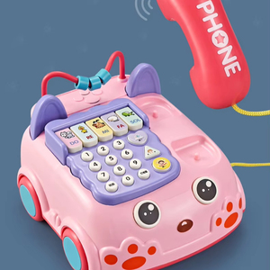 Jouet Téléphone Simulé pour Enfants, Histoire de Marmotte, Musique de Piano Simulé, Téléphone à Tirer, Jouet Éducatif Précoce et Puzzle - Product Image 3