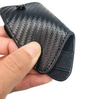 Porte-clés en cuir PU de haute qualité de style moderne Porte-clés de voiture Mini sac organisateur de clés pour hommes