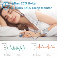 Combinaison de contrôle Viatom Mini Bluetooth, moniteur de signes vitaux à domicile avec sonde Spo2, glucomètre, dispositifs de surveillance des signes vitaux