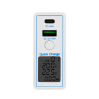 Nueva llegada PD45W Mini portátil de doble puerto de pared cargador de viaje QC3.0 carga rápida USB cargador de teléfono tipo C cargador rápido para el Reino Unido