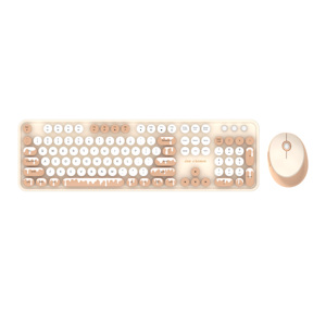 Mofii Ngọt Ngào 2.4Ghz Không Dây Bàn Phím Và Chuột Đặt Retro Vòng Keycap Không Dây Im Lặng Đa Phương Tiện Văn Phòng Bàn Phím Và Chuột - Product Image 4