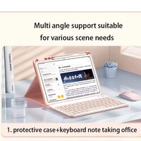 Étui intelligent pour tablette iPad Pro 11 avec support pour stylet et clavier, coque rabattable en PU