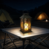 Lanterne solaire LED vintage pour extérieur, décoration de jardin, pelouse, villa, éclairage paysager, IP55, lumière chaude, commande manuelle