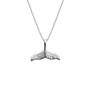 Venta caliente 925 de plata esterlina Cadena de caja de cola de ballena collar - Product Image 1