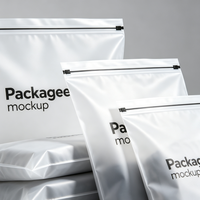 Sac refermable en mylar imprimé sur mesure, pochette refermable pour l'emballage de vêtements, chaussettes, sous-vêtements