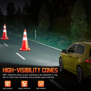CITICITY Traffic Safety Cones 28 Inch, Orange Street Cones, PVC Traffic Cones Construction Cone forConstruction Events - Product Image 2