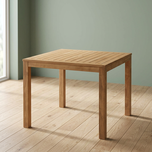Square <b>Dining</b> <b>Table</b> Eco-Friendly Waterproof Minimalist Design Modern Solid Wood <b>Top</b> Legs Stable Assembled <b>Dining</b> Room Furniture - Product Image 2