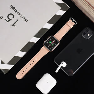 Correa de reloj inteligente clásica de cuero genuino para <span class=keywords><strong>Apple</strong></span> <span class=keywords><strong>Watch</strong></span> 38mm/42mm/45mm IWatch Series 7/6/SE/5/4/3 40mm/41mm/44mm - Product Image 6