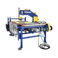 Ligne de production de panneaux sandwich pour murs et toitures en laine de roche, EPS et mousse PU