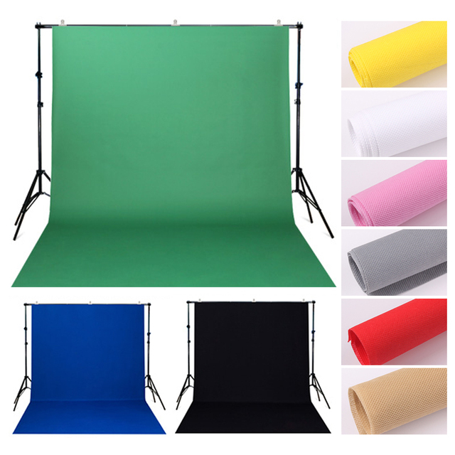 Chromakey Muslin Green Screen Backdrop Background Photo Studio Kit