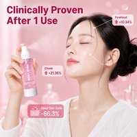 Sérum Brume Éclat au Collagène Rose Végétalien Sans Logo, Effet Longue Durée, Fini Maquillage Hydratant, Marque Privée
