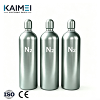 Gas Nitrógeno de Grado Industrial N2 5N 99.999% para Corte y Soldadura Láser en Cilindro de 47L 50L