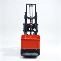 Chariot élévateur électrique autoporté, levage hydraulique de 2 m, transpalette robuste avec capacité de charge supérieure