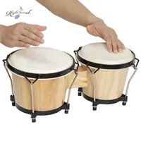 China Fabriek Bongo Drums 6 Inch En 7 Inch Hout Percussie Instrument Bongo 'S Voor Kids Volwassenen Beginners