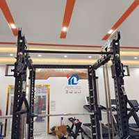 YG FITNESS YG-A006 – Cage de musculation professionnelle de qualité supérieure, machine de fitness multifonctionnelle Smith Trainer pour usage en salle de sport