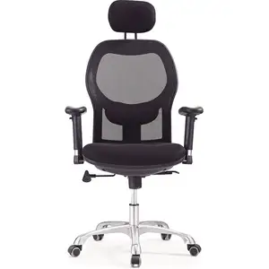 Executive office mesh chair ergonomic design comfortable swivel reclining computer desk with headrest