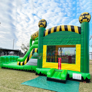 Wet or dry <b>inflatable</b> toxic danger boounce <b>house</b> with slide castillo hinchable kids jumping castle - Product Image 3