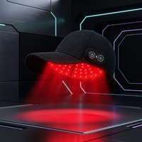 Casque de luminothérapie rouge personnalisé 660 nm, machine à lumière LED infrarouge proche, casquette de luminothérapie LED rouge