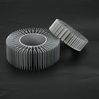 Radiateurs en alliage d'aluminium extrudé de la série 6000 de style tournesol pour applications d'éclairage haute puissance