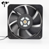 Ventilador de Refrigeración con Aspas Metálicas 18060 EC, 180x180x60mm, Marco de Aluminio de 18cm, 100V-240V, Ventilador de Extracción Industrial sin Escobillas